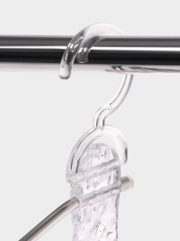 Вешалка для брюк многоуровневая, трансформер, 30,5х32х7,5, 5 уровней, прозрачная