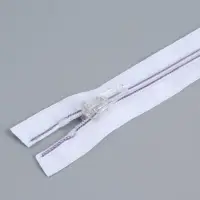 Молния &laquo;Спираль&raquo;, №5, разъёмная, замок автомат, 70 см, белая, сиреневая