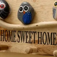 Вешалка "HOME SWEET HOME" дерево Албезия 30х6х15 см