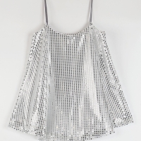 Карнавальный набор Гэтсби туника, гол убор цвет серебро р-р 46-48