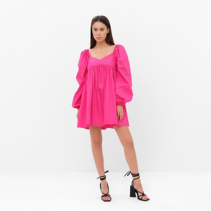 Платье женское MIST с объемными рукавами, фуксия, р.40-42 Платье женское MIST с объемными рукавами, фуксия, р.40-42