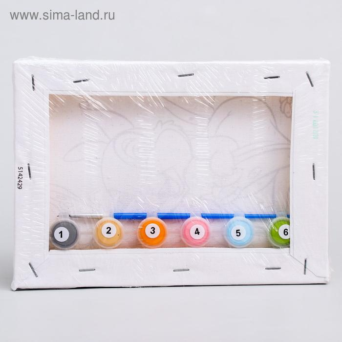 Картина по номерам для детей Картина по номерам для детей "Топотун" 21х15 см, Бэмби