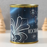 Подарочные носки с принтом в банке «Императора», (внутри носки мужские) Подарочные носки с принтом в банке «Императора», (внутри носки мужские)