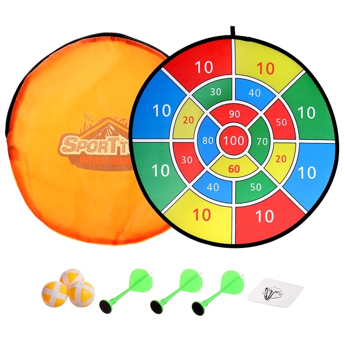 Дартс "Цель", d-75см,  с мячиками и дротиками