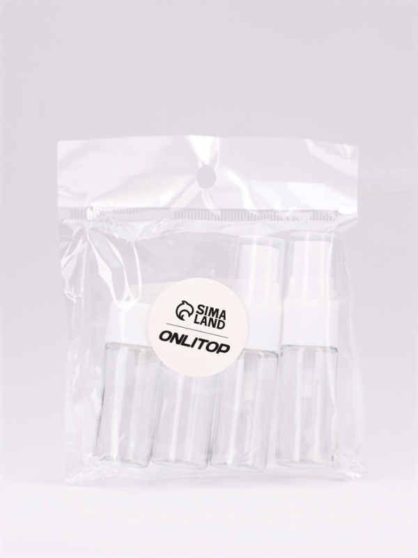 Набор для хранения, 4 предмета, цвет белый/прозрачный