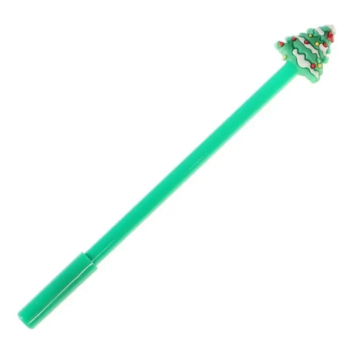 Ручка гелевая прикол Calligrata "Новый год", неавтоматическая, синие чернила, 0,38 мм, подарочная, МИКС