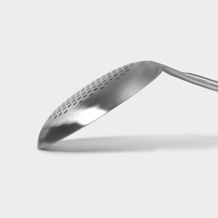 Шумовка из нержавеющей стали Magistro, 37&times;12,5 см, Luxe, цвет серебряный