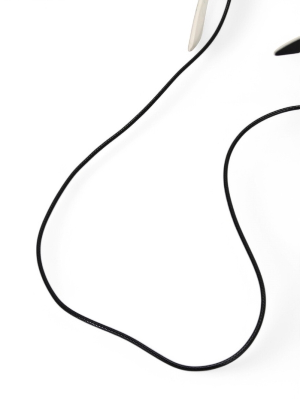 Шнурок для очков на шею 70 см силиконовый, черный