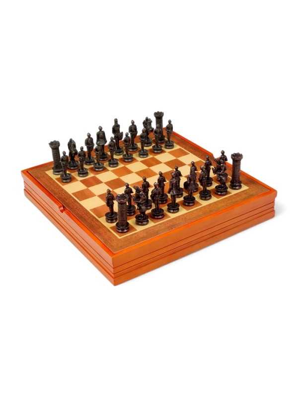 Шахматы "Среднивековье", настольная игра, 36 х 36 см, король h-8 см, пешка h-6 см