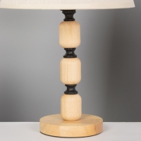 Лампа настольная BayerLux ЭКО "Одри" 1х40Вт Е27 черный/коричневый 25х25х43см