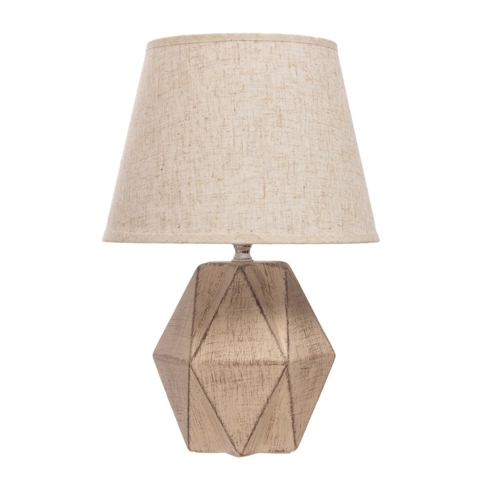 Настольная лампа "Татра" Е14 40Вт бежевый 22х22х34см