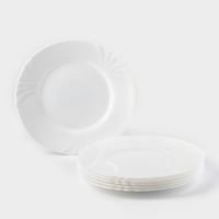 Тарелка десертная из стеклокрамики &laquo;CADIX&raquo;, 19,5 см, цвет белый