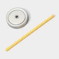 Кружка стеклянная с крышкой и трубочкой Доляна «Поцелуй», 450 мл, 10×7,5×13 см Кружка стеклянная с крышкой и трубочкой Доляна «Поцелуй», 450 мл, 10×7,5×13 см