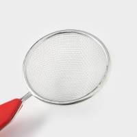 Сито для просеивания Доляна &laquo;Хозяюшка&raquo;, d=8 см, цвет красный