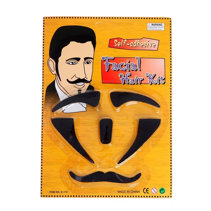Карнавальные усы &laquo;Мачо&raquo; с бровями и бакенбардами