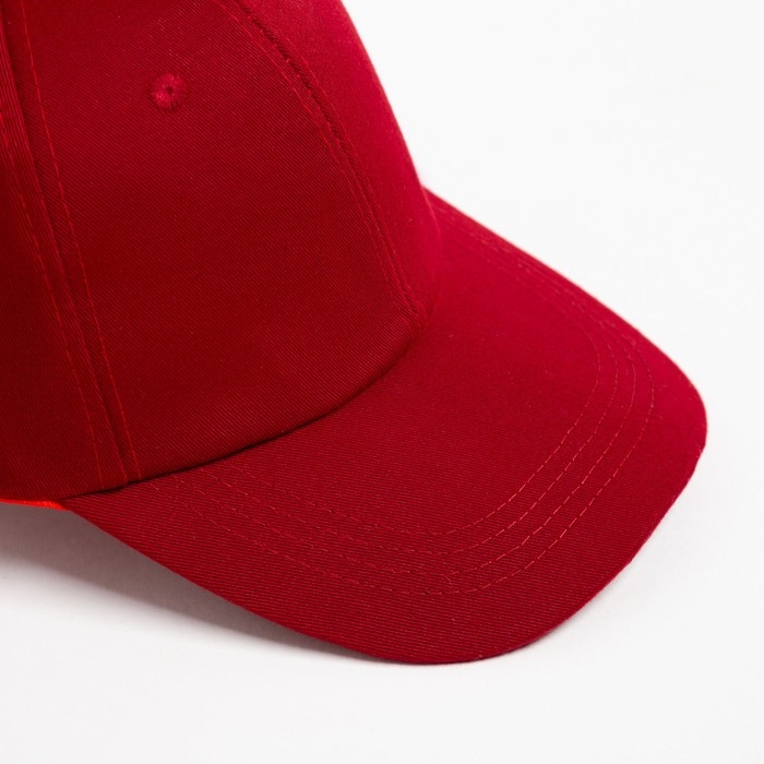 Кепка однотонная MINAKU, цвет бордовый, р-р 52-54 Кепка однотонная MINAKU, цвет бордовый, р-р 52-54