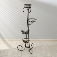 Подставка для цветов, напольная, на 4 горшка, d = 13 см, бронзовая, &laquo;Маркиз&raquo;