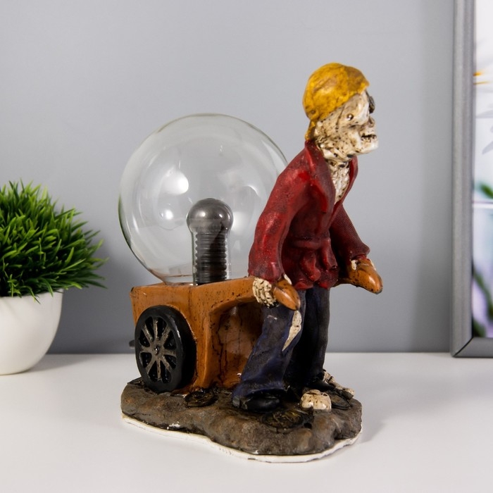 Плазменный шар "Тачка" цветной 16х11х20 см RISALUX