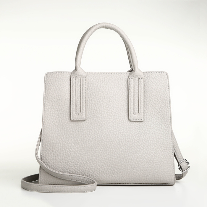 Сумка женская на молнии, TEXTURA, средний размер, цвет серый Сумка женская на молнии, TEXTURA, средний размер, цвет серый