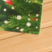 Коврик-лежак с принтом "С Новым годом, пожелание", 50х155 см Коврик-лежак с принтом "С Новым годом, пожелание", 50х155 см