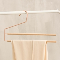 Вешалка для брюк и юбок SAVANNA Wood, 36&times;21,5&times;1,1 см, многоуровневая, цвет розовый