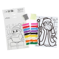 Лунная фреска на новый год &laquo;Дед Мороз&raquo;, А5