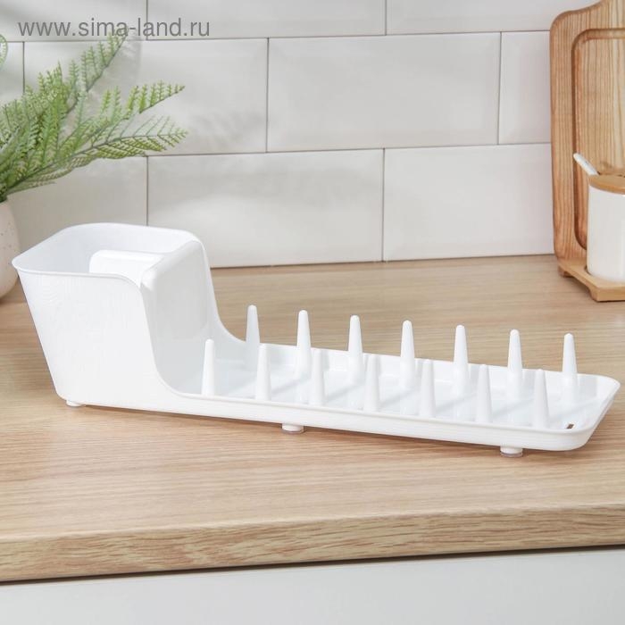 Сушилка для посуды Виолет Mini, 39&times;12,5&times;11 см, цвет белый
