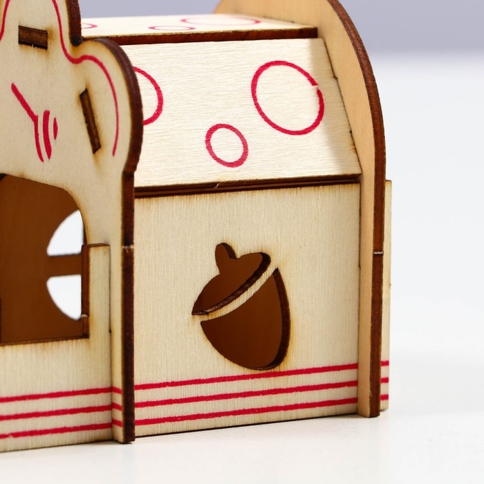 Комплекс-площадка для грызунов,14 х 13 х 10.5 см, фанера Комплекс-площадка для грызунов,14 х 13 х 10.5 см, фанера