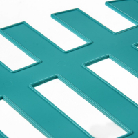 Ограждение декоративное, 35&times;210 см, 5 секций, пластик, бирюзовое, RENESSANS, Greengo