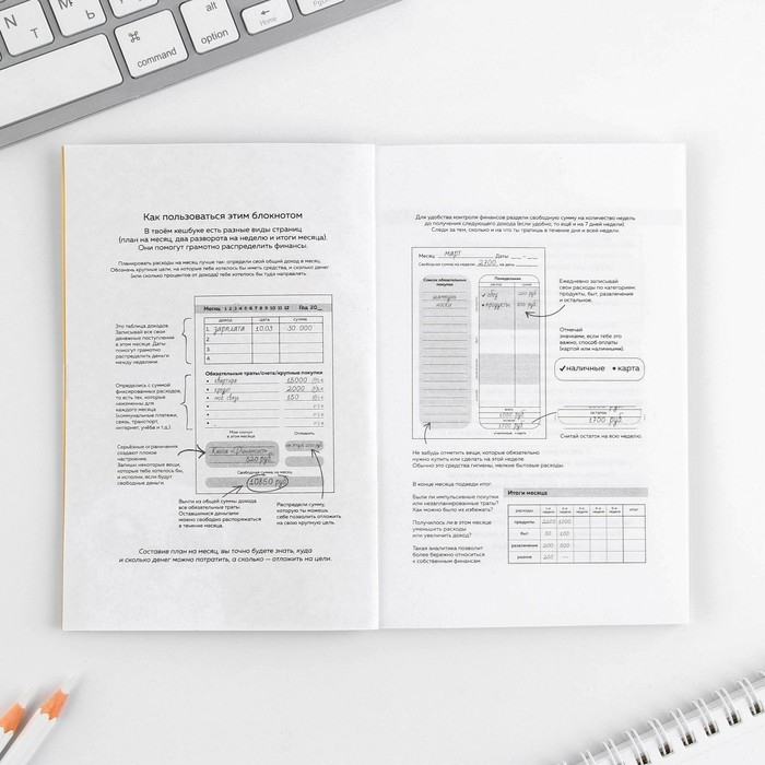 Умный блокнот CashBook А6, 68 листов &laquo;Денежный кот&raquo;