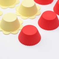 Набор форм для выпечки Доляна &laquo;Риб. Ромашка&raquo;, силикон, 9&times;3 см, 12 шт, цвет МИКС