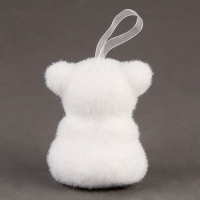 Игрушка из пенопласта &laquo;Мишки&raquo; с розовым бантиком, 8 см