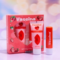 Набор для губ &laquo;Клубника&raquo; : бальзам и скраб