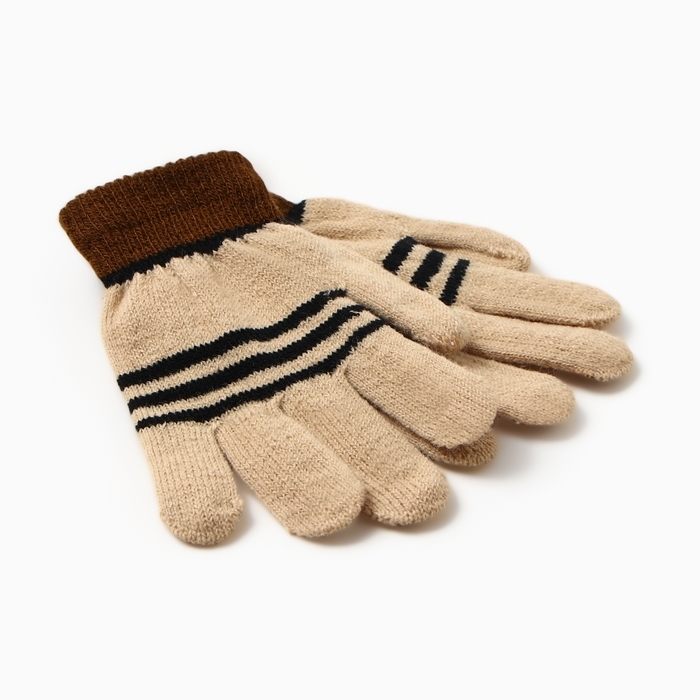 Перчатки детские MINAKU, цвет бежевый, 15 см