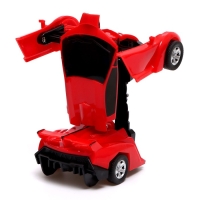 Робот инерционный &laquo;Спорткар&raquo;, трансформируется при столкновении, цвета МИКС