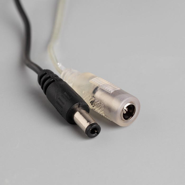 Гирлянда &laquo;Мишура&raquo; 2 м роса, IP20, серебристая нить, 200 LED, свечение белое, 12 В