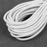 Резинки шляпные, 2 мм, 7 &plusmn; 0,5 м, 4 шт, цвет белый
