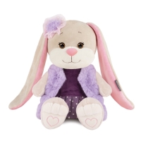 Мягкая игрушка &laquo;Зайка в модной меховой жилетке&raquo;, 20 см