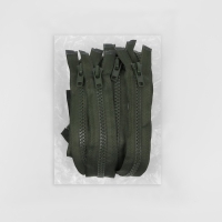 Молния &laquo;Трактор&raquo;, №8, разъёмная, 2 замка, замки автомат, 100 см, цвет хаки, цена за 1 штуку