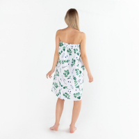 Полотенце для бани &laquo;Эвкалипт&raquo; женское парео, 80х150&plusmn;4 см, 100% хлопок, ваф. полотно, 160 гр/м2