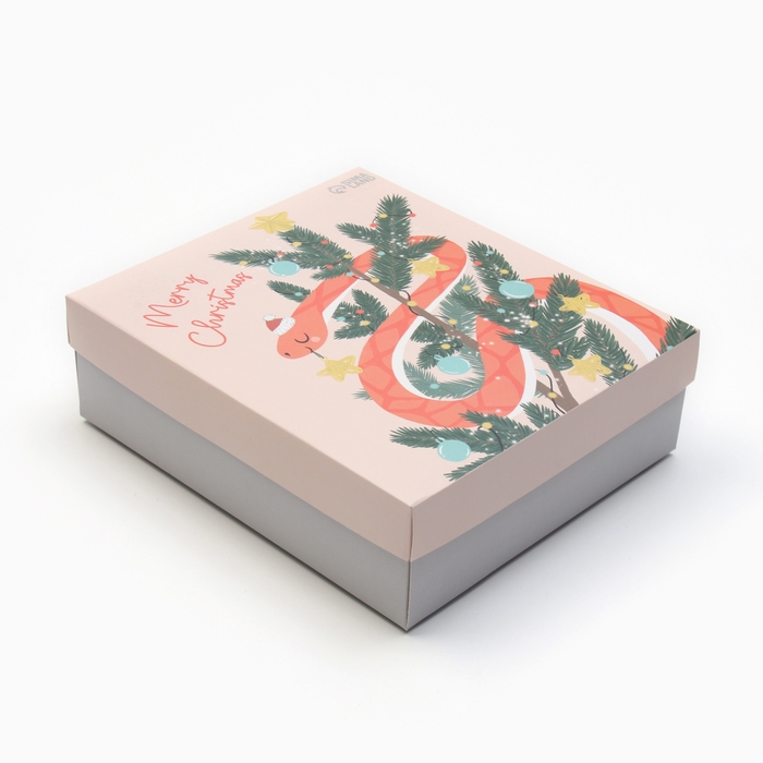 Набор подарочный "Змея на ёлке" полотенце и акс