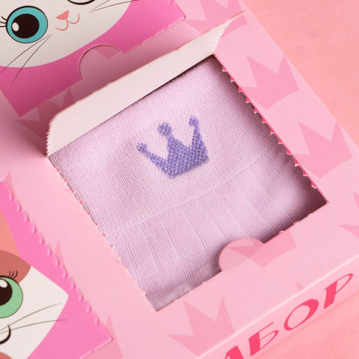 Подарочный набор адвент KAFTAN "Cats": носки (р-р 16-18) и аксессуары