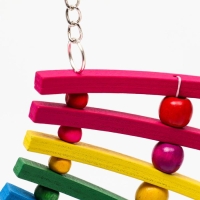 Игрушка для птиц "Качели Радуга", микс Игрушка для птиц "Качели Радуга", микс