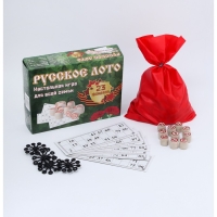 Лото Русское, деревянное, настольная игра "С 23 февраля", с бочонками Лото Русское, деревянное, настольная игра "С 23 февраля", с бочонками