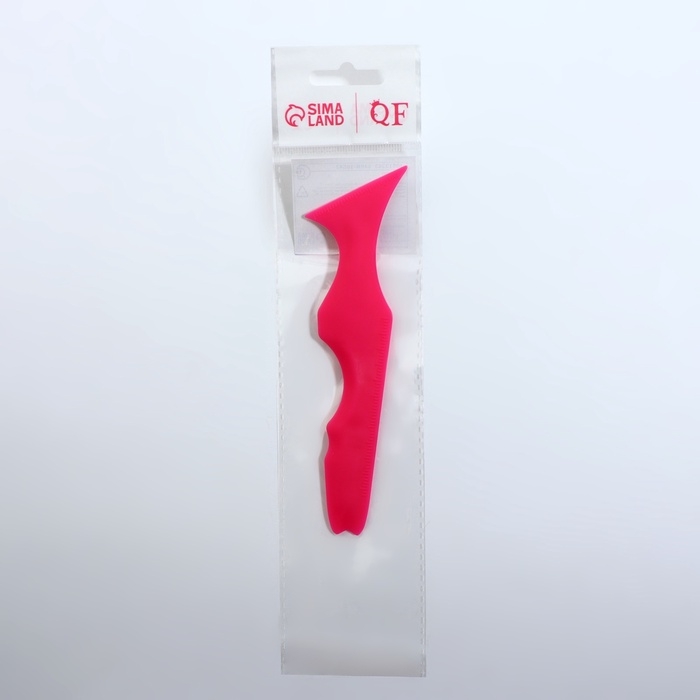 Трафарет для нанесения макияжа, 15 × 4,5 × 0,7 см, цвет розовый Трафарет для нанесения макияжа, 15 × 4,5 × 0,7 см, цвет розовый