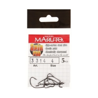 Крючки офсетные Maruto, серия Spin Pro 3314, цвет BN, № 4, 5 шт. Крючки офсетные Maruto, серия Spin Pro 3314, цвет BN, № 4, 5 шт.
