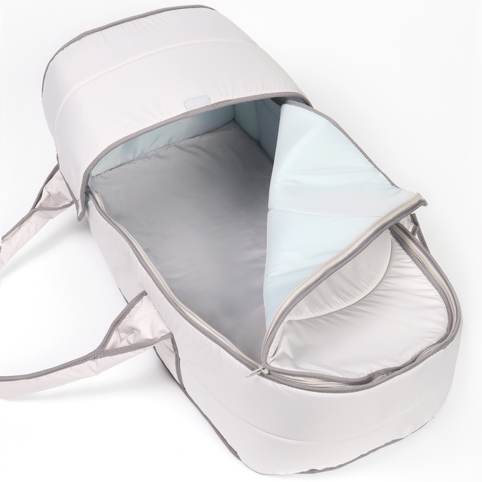 Люлька-переноска для новорожденных  &laquo;Ассорти&raquo;, цвет светло-серый