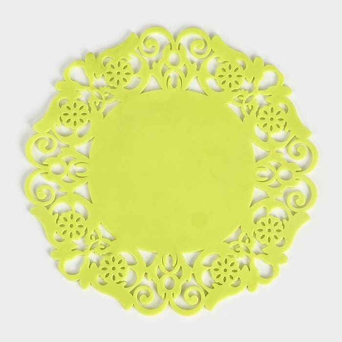 Подставка под горячее &laquo;Чаепитие&raquo;, 19 см, цвет жёлтый