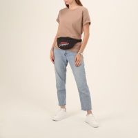 Сумка на пояс &laquo;Запрещено&raquo;, 32х8х15 см, отд на молнии, цвет чёрный