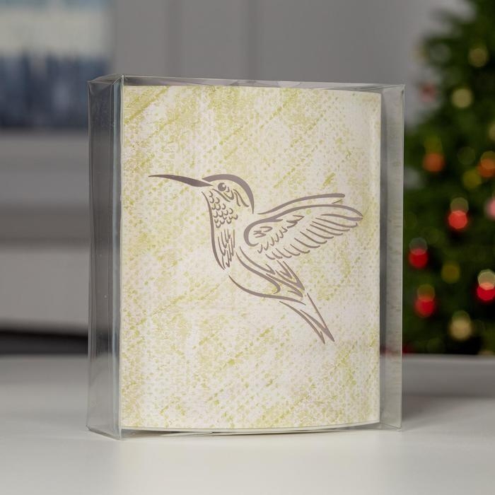 Светодиодная фигура &laquo;Колибри&raquo; 13 &times; 16 &times; 5 см, картон, батарейка ААх2 (не в комплекте), свечение тёплое белое